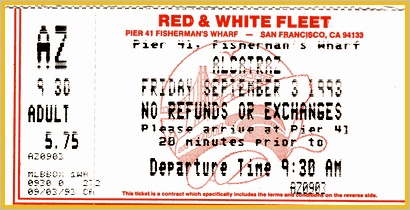 Ticket nach Alcatraz